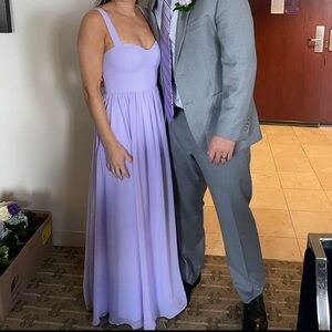 Azazie Lavender Maxi Dress